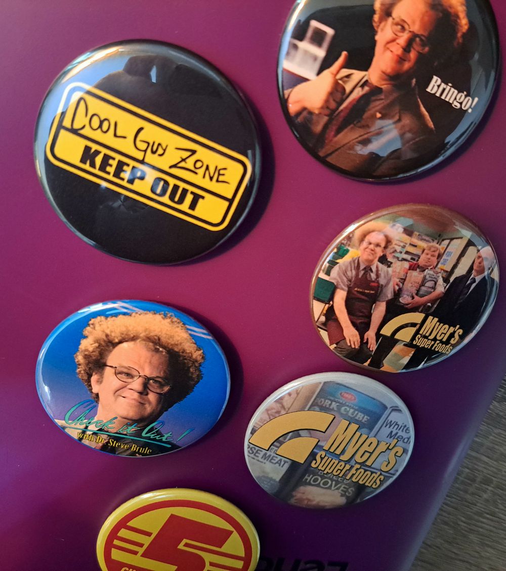 Steve Brule “Check It Out!” Button or Magnet Set (6 Designs)