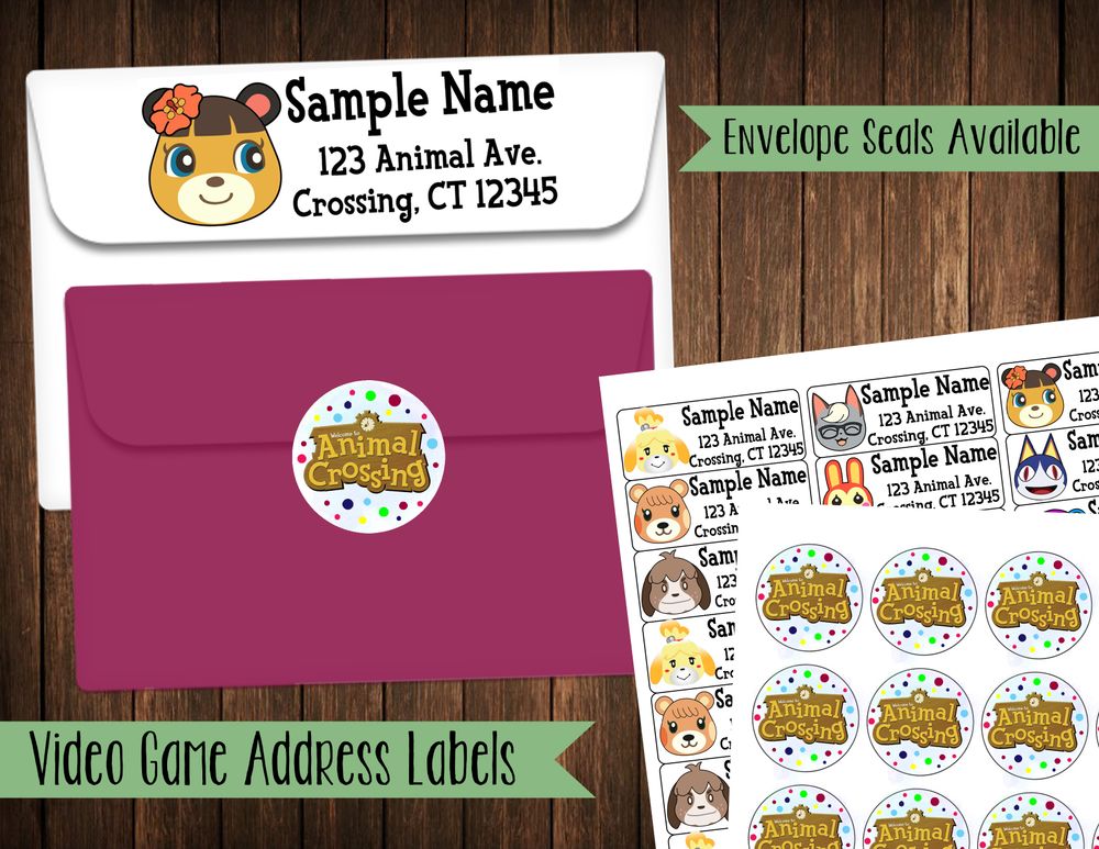 Video Game Themed Address Labels & Envelope Seals